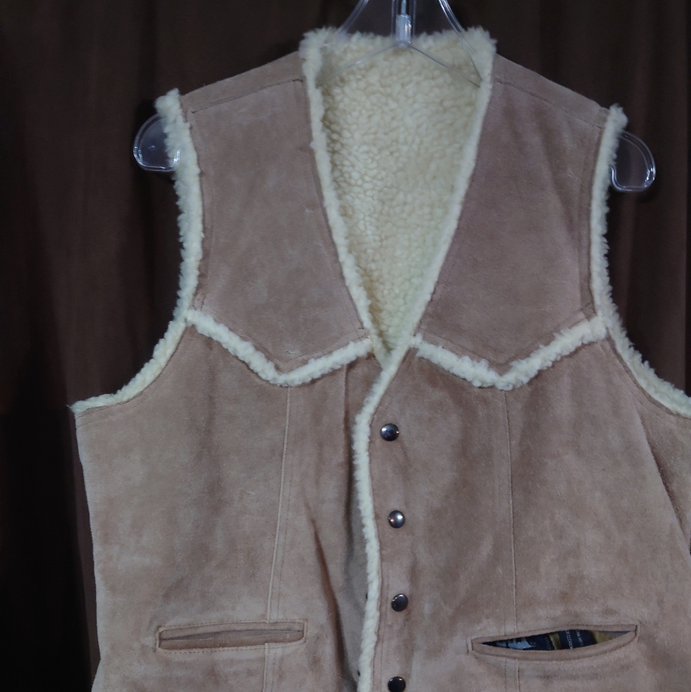 OUI International Suede Leather Vest